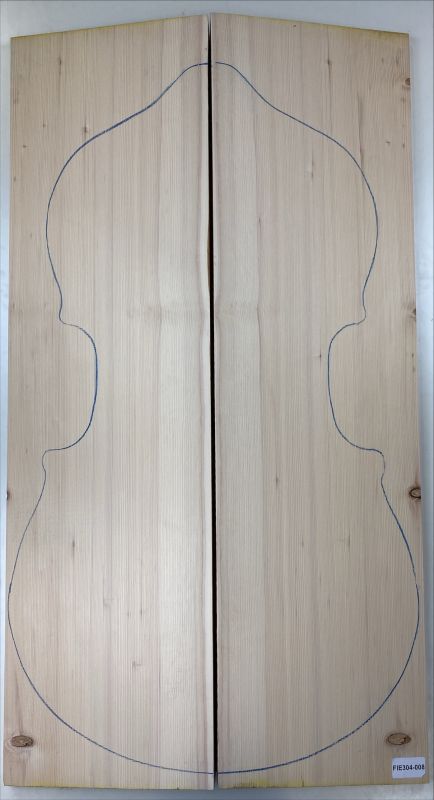 Top Spruce Double Bass Unique Piece #008